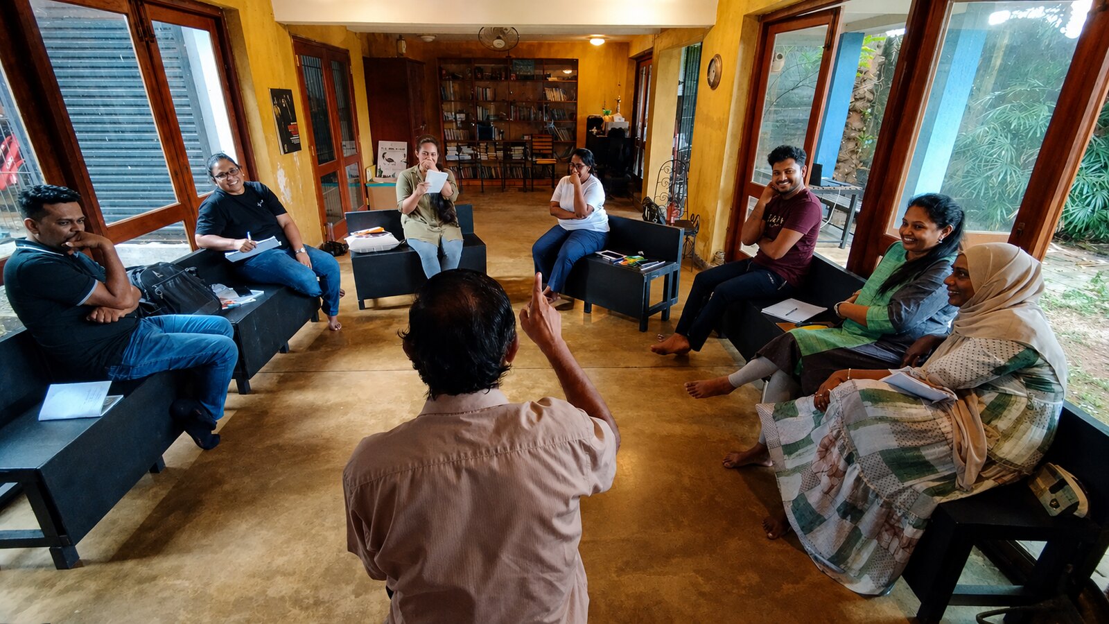 Facilitated reflective discussion during the practical session